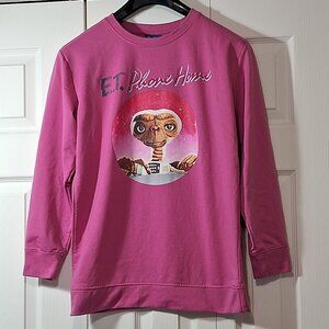 E.T. the Extra-Terrestrial Crewneck Pink Sweater - Size S